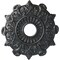 Ekena Millwork Preston Ceiling Medallion (Fits Canopies up to 4"), Hand-Painted Pewter, 17 1/2"OD x 4"ID x 1"P CM17PRPES - alternate 1
